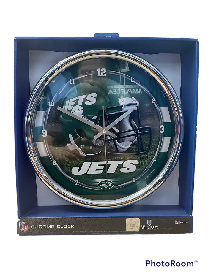 New York Jets WinCraft NFL Chrome Clock