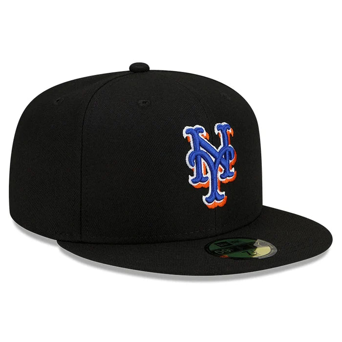 New York Mets New Era Black Alternate Authentic Collection On-Field 59FIFTY Fitted Hat