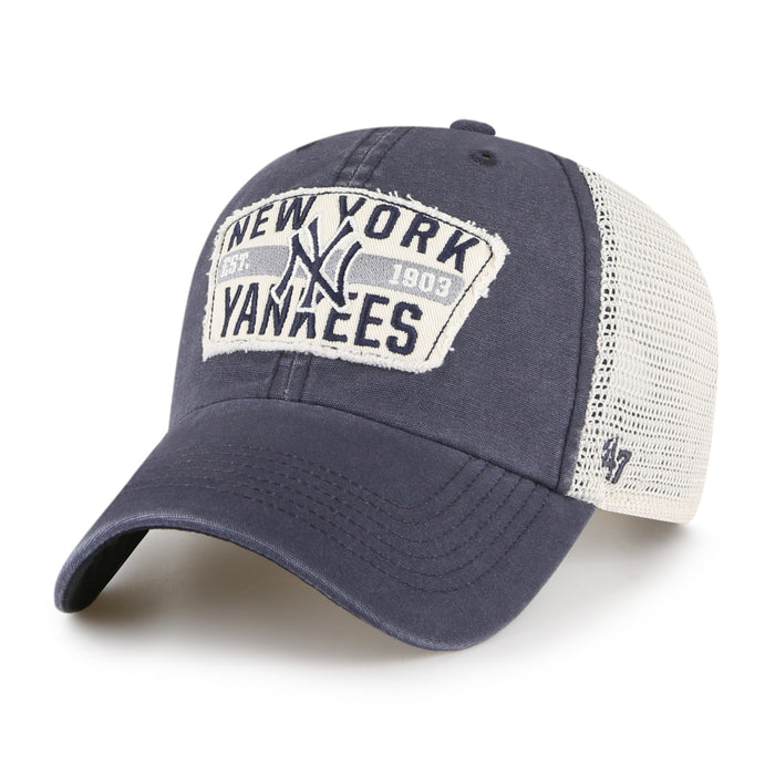 New York Yankees Blue Crawford 47 Brand Clean Up Hat