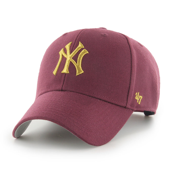 New York Yankees Maroon 47 Brand MVP Adjustable Hat
