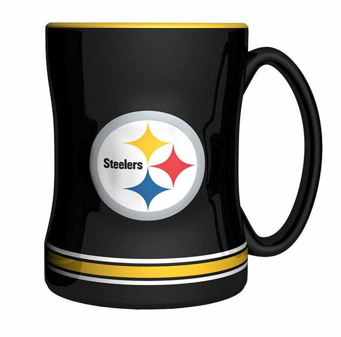 NFL Pittsburgh Steelers 14oz. Sculpted Relief Mug - Pro League Sports Collectibles Inc.