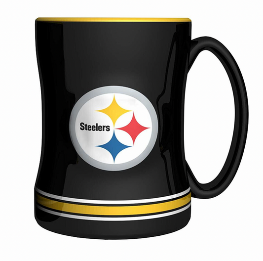 NFL Pittsburgh Steelers 14oz. Sculpted Relief Mug - Pro League Sports Collectibles Inc.