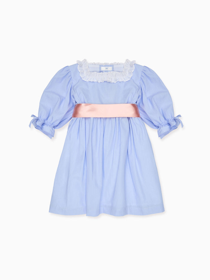 Nicky Hilton x La Coqueta Blue Stripe Milou Girl Dress