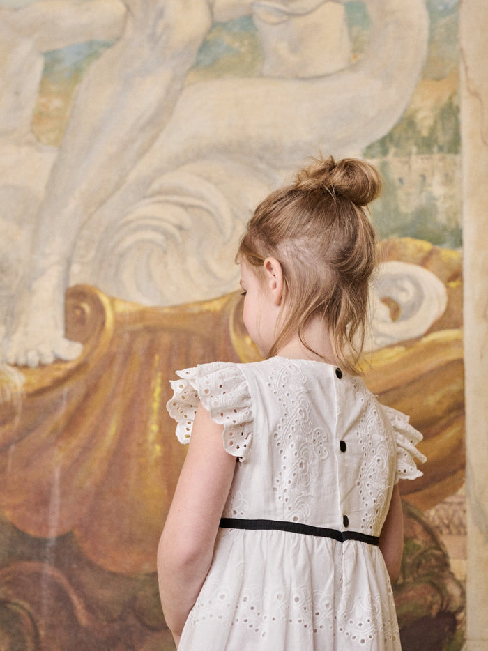 Nicky Hilton x La Coqueta Ivory Edie Girl Dress