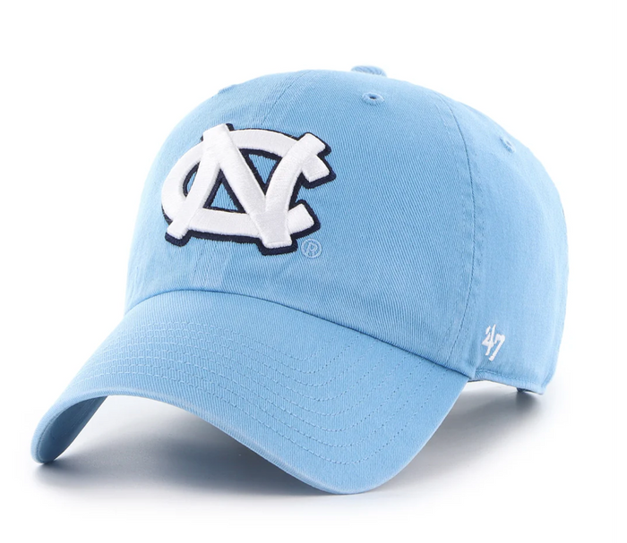North Carolina Tar Heels NCAA '47 brand Clean Up Adjustable Hat - Cobalt Blue