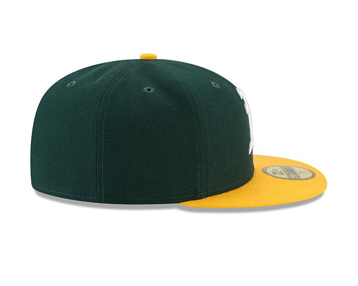 Oakland Athletics New Era Green/Yellow Authentic Collection On-Field Home 59FIFTY Fitted Hat