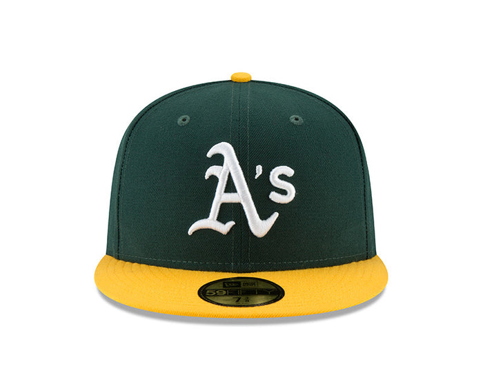 Oakland Athletics New Era Green/Yellow Authentic Collection On-Field Home 59FIFTY Fitted Hat