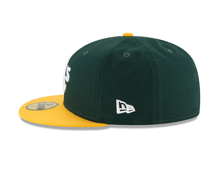 Oakland Athletics New Era Green/Yellow Authentic Collection On-Field Home 59FIFTY Fitted Hat