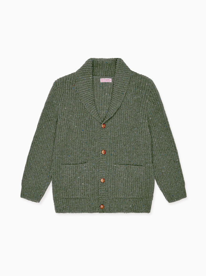 Olive Axel Merino Boy Cardigan