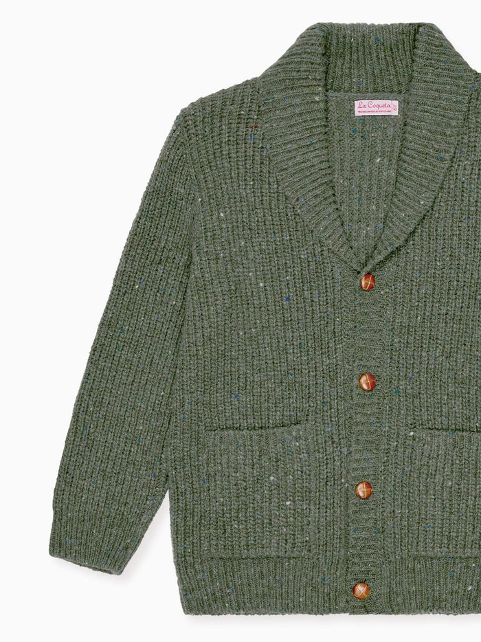 Olive Axel Merino Boy Cardigan