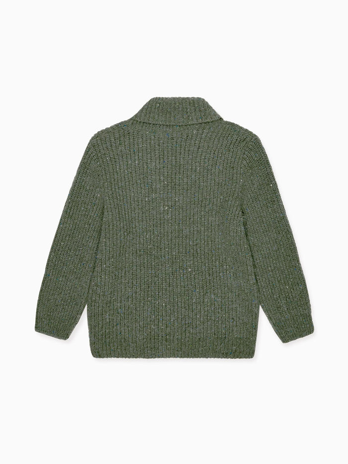 Olive Axel Merino Boy Cardigan
