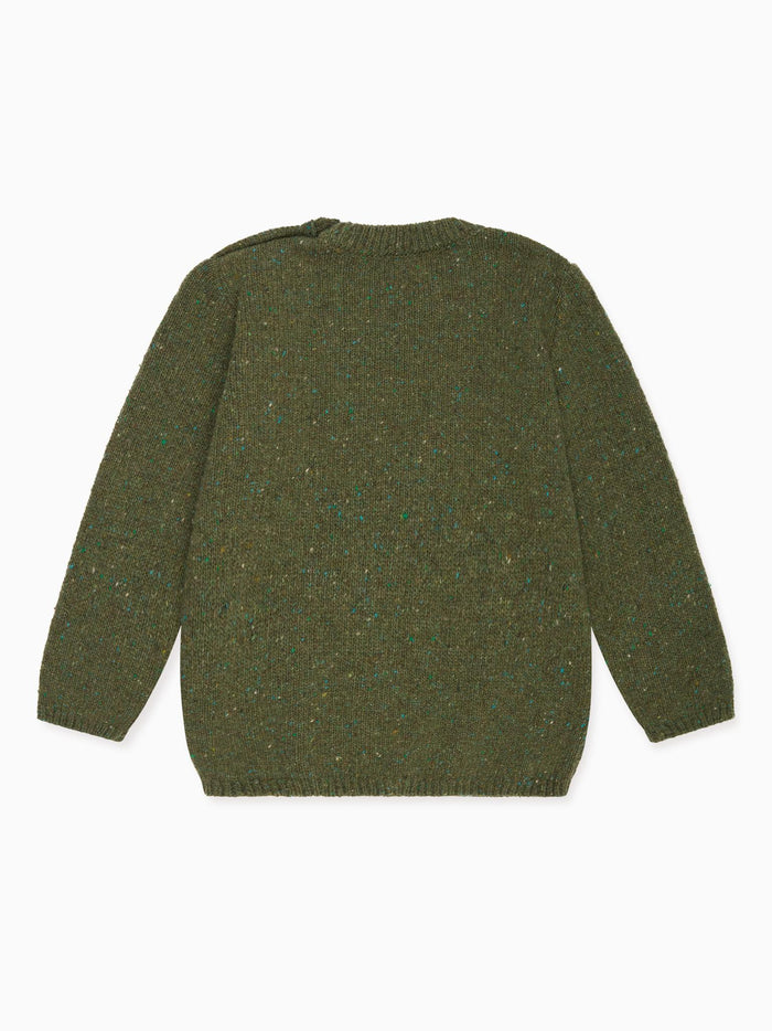 Olive Bromo Merino Boy Jumper