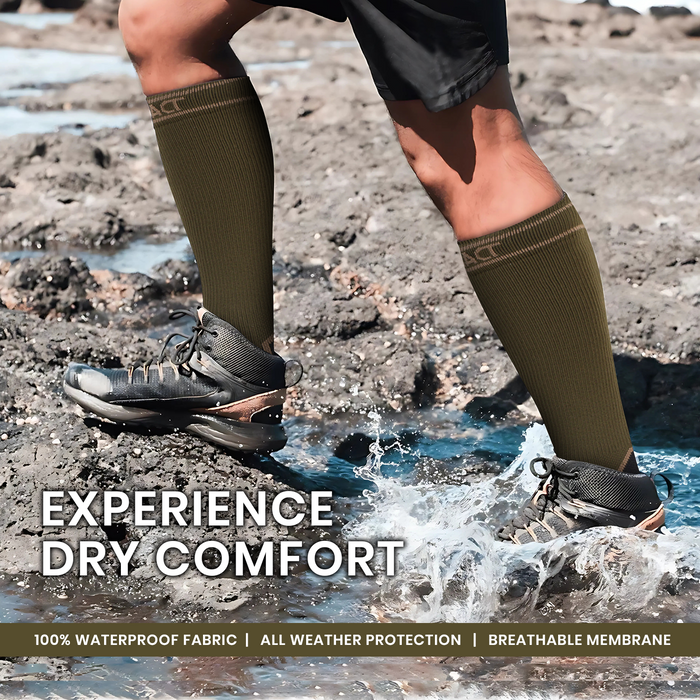 Olive Green Waterproof Socks for Men - (Pack of 1)