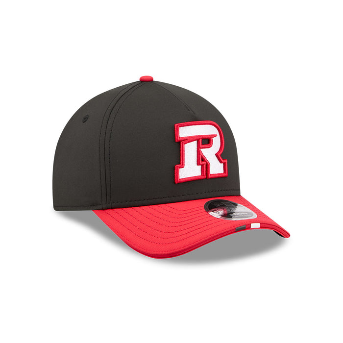 Ottawa RedBlacks CFL 2026 New Era On-Field Side Line 9FORTY M-Crown A- Frame Adjustable Hat - 2 Tone Black/Red