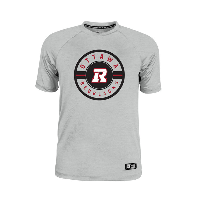 Ottawa Redblacks New Era 2026 Sideline Cavort Raglan T-Shirt - Gray