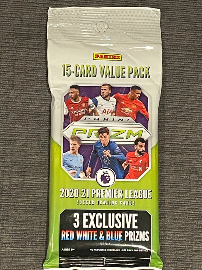 Panini 2020-21 Prizm Premier League Soccer Cards Cello - 1 Pack/ 15 Cards