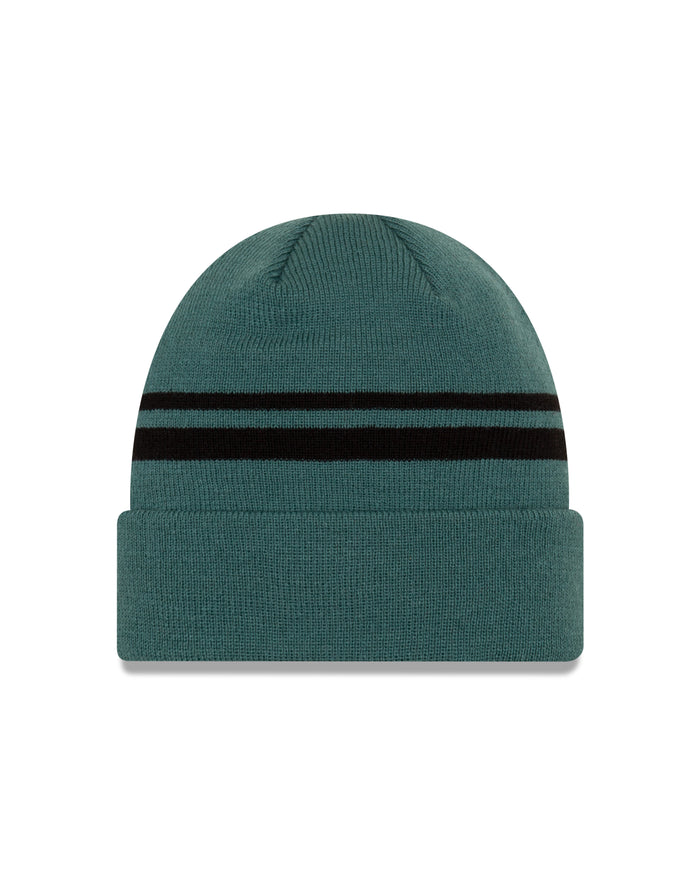 Philadelphia Eagles Primary Logo New Green Black Cuffed Knit Toque