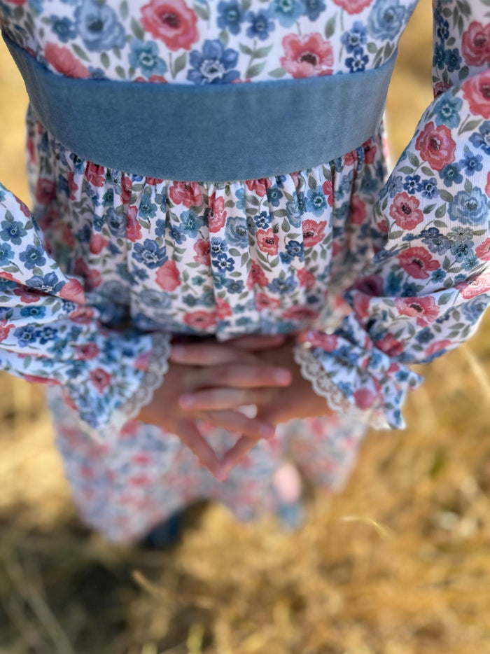 Pink Floral Helena Girl Dress