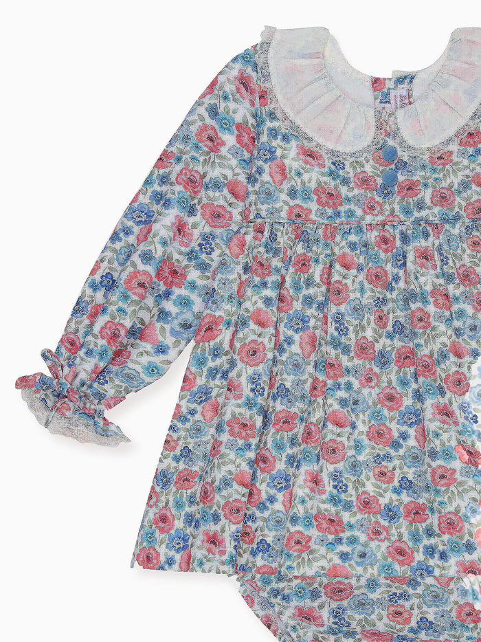 Pink Floral Juliana Baby Girl Set