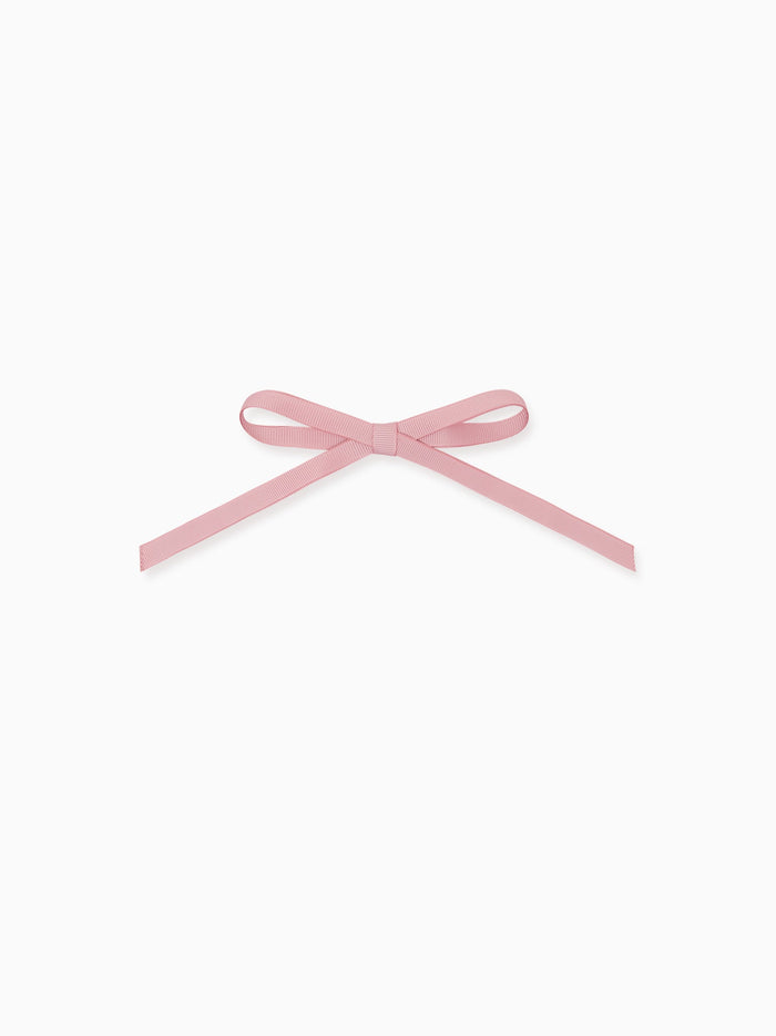 Pink Long Bow Girl Clip