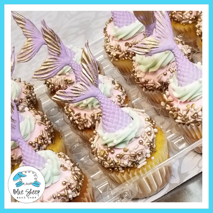 mermaid cupcakes, mermaid party, under the sea cupcakes, cupcakes, custom cupcakes, nj cupcakes, birthday cupcakes, best cupcakes nj