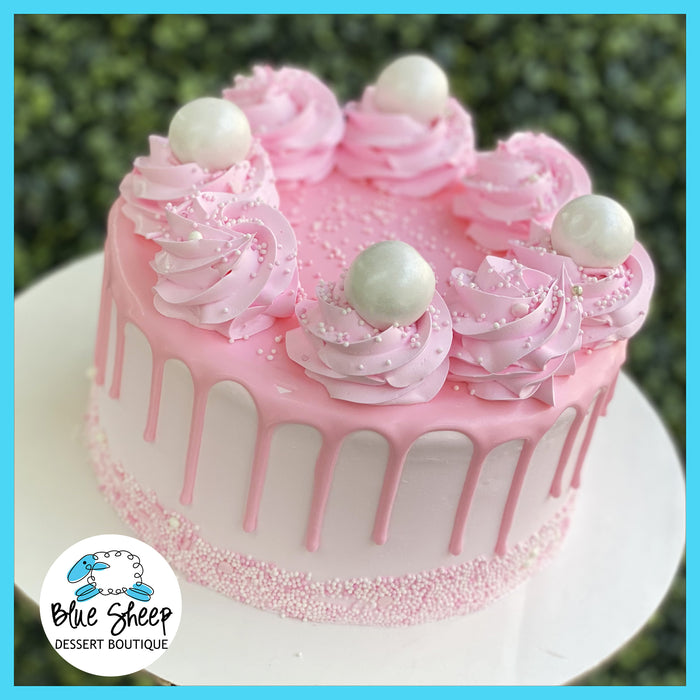 pink pearls ice cream cake