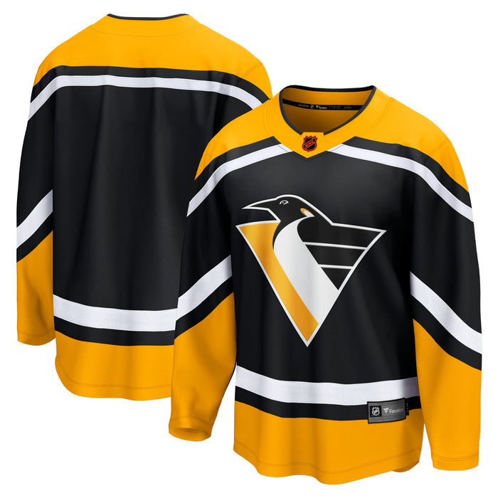 Pittsburgh Penguins Fanatics Branded - Retro Reverse Special Edition 2.0 Breakaway Blank Jersey - Black