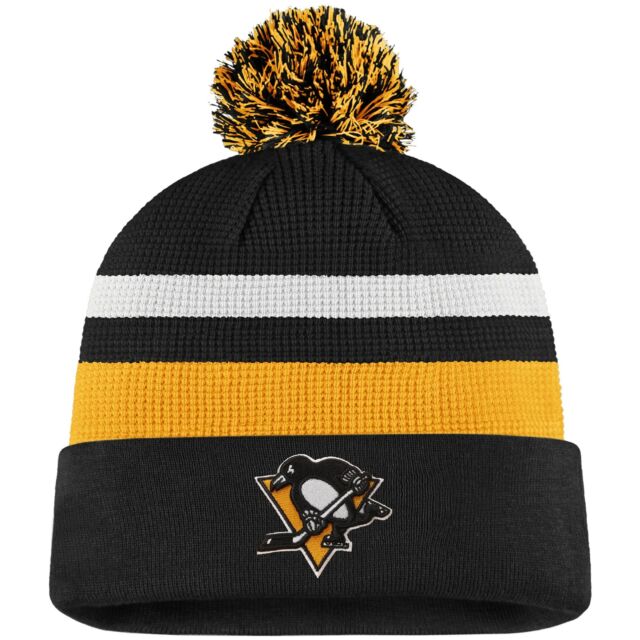Pittsburgh Penguins Fanatics Branded 2020 NHL Draft Authentic Pro Cuffed Pom Knit Hat