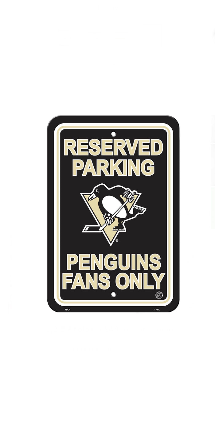 Pittsburgh Penguins Sports Vault Reserved Parking Fan Sign