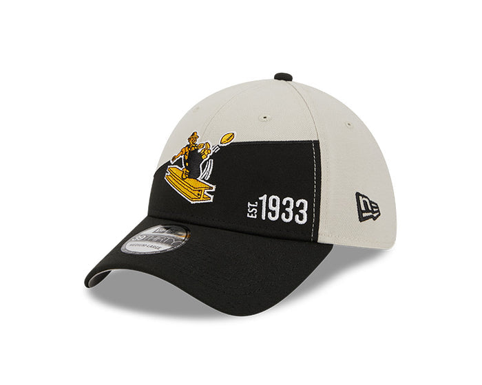 Pittsburgh Steelers New Era 2023 Historic Sideline 39THIRTY Flex Hat - Cream/Black