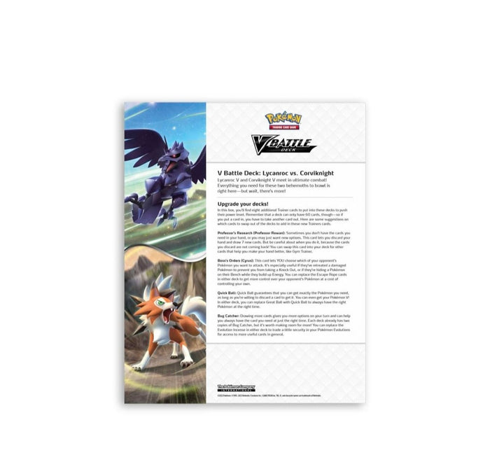 Pokémon TCG: V Battle Deck—Lycanroc vs. Corviknight