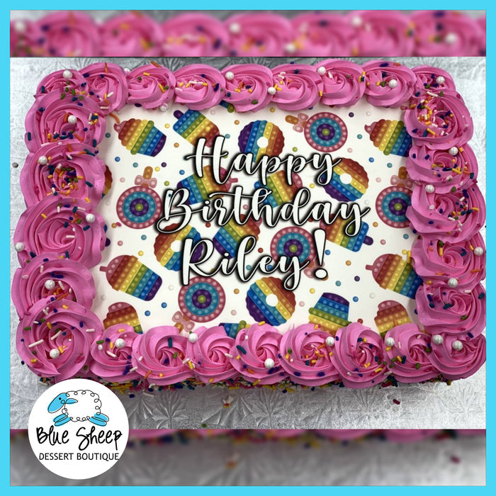 pop it toy ice cream cake