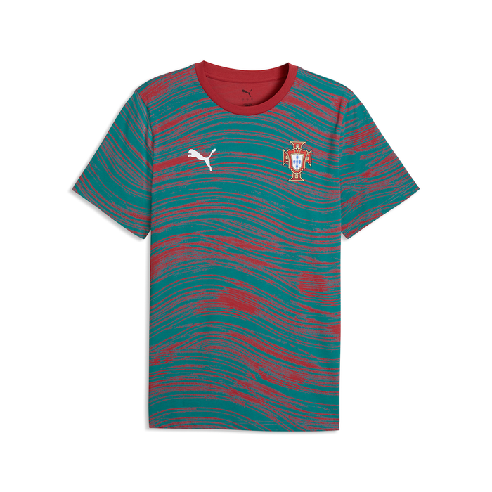 Portugal National Team PUMA FPF Culture T-Shirt - Red/Green