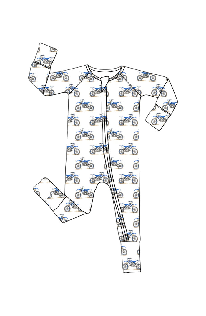 *PREORDER* BRAAAP Dirtbike - Bamboo Zippy Sleeper Pajamas
