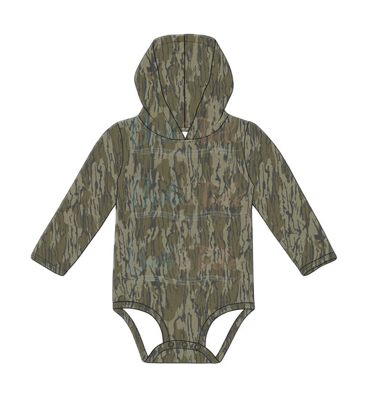 *PREORDER* Camo - Sun Protective Hooded SunTide™ Bodysuit