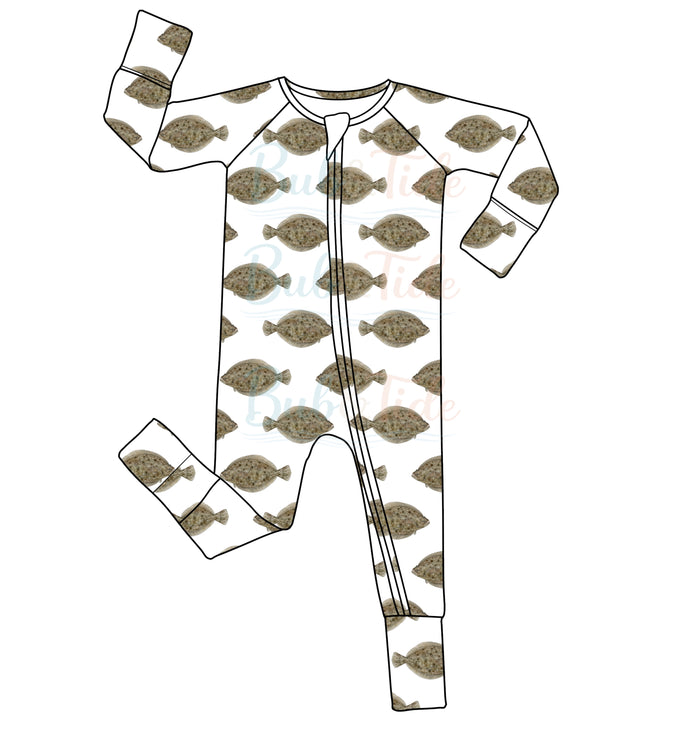 *PREORDER* Flounder Flats - Bamboo Zippy Sleeper Pajamas