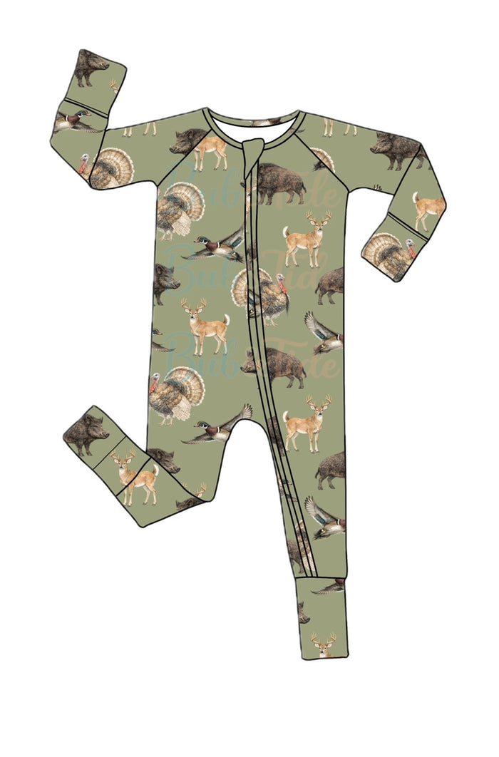 *PREORDER* Marsh Mashup - Bamboo Zippy Sleeper Pajamas