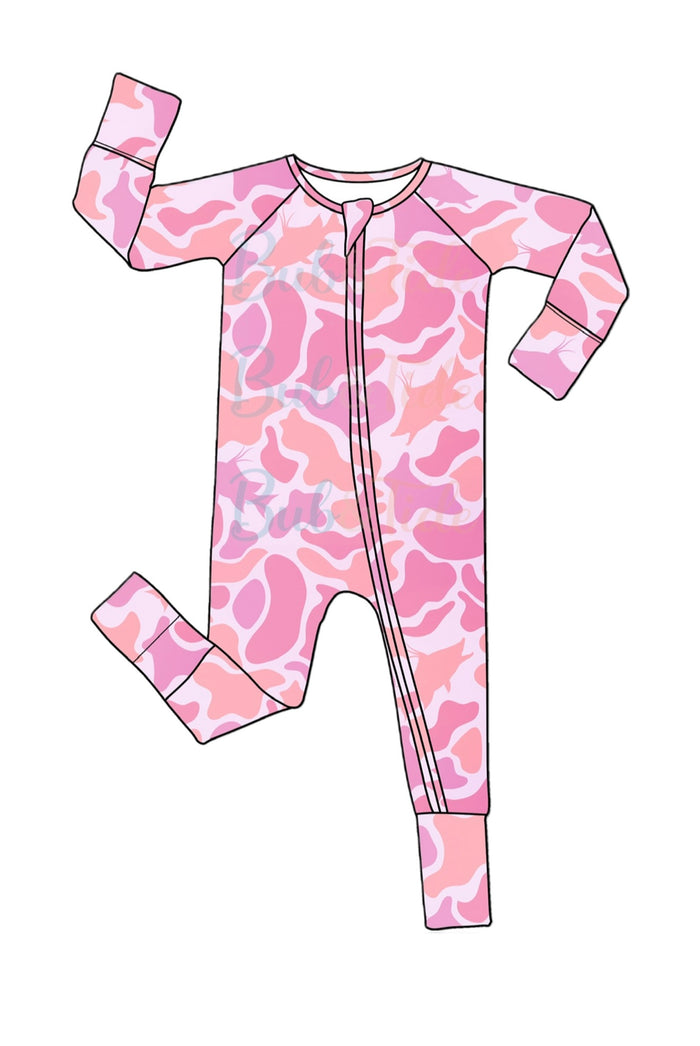 *PREORDER* Pink Hogfish Hideout  - Bamboo Zippy Sleeper Pajamas