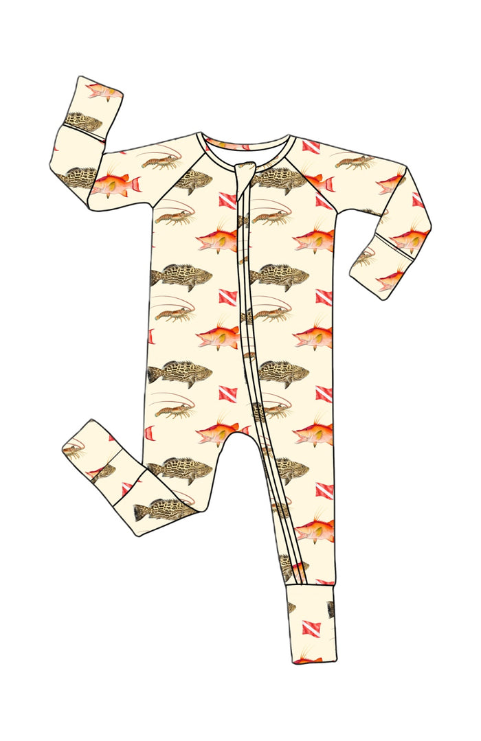 *PREORDER* Reef Raiders  - Bamboo Zippy Sleeper Pajamas