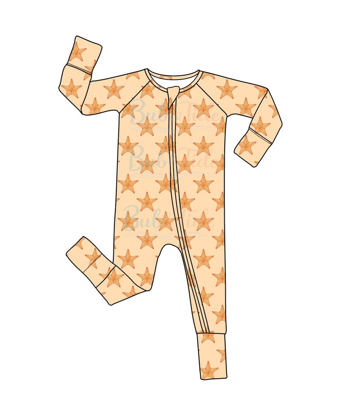 *PREORDER* Starfish - Bamboo Zippy Sleeper Pajamas