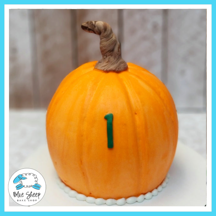 Buttercream Pumpkin Smash Cake - Blue Sheep Bake Shop NJ