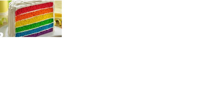 rainbow layer cake option