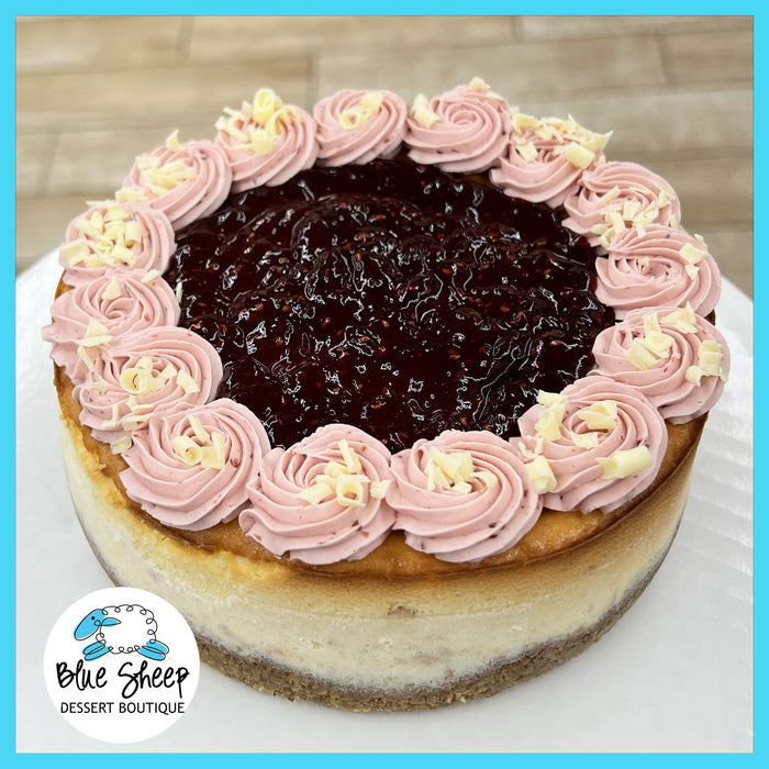 rasberry topped cheesecake - pre - order