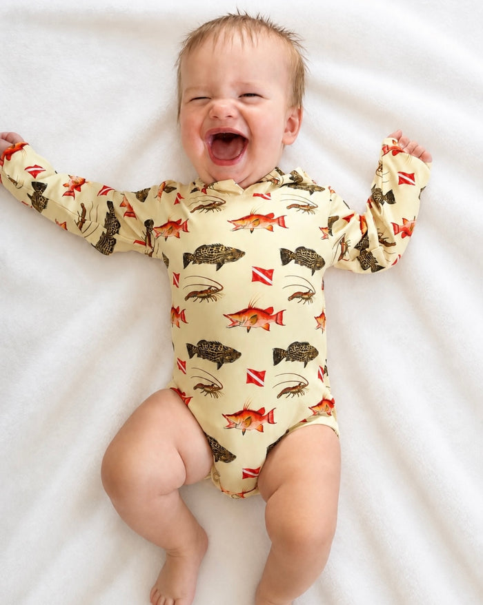 Reef Raiders - Sun Protective Hooded SunTide™ Bodysuit - READY TO SHIP