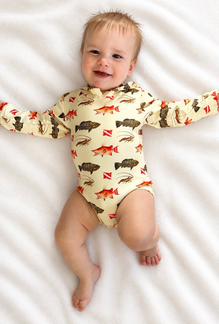 Reef Raiders - Sun Protective Hooded SunTide™ Bodysuit - READY TO SHIP