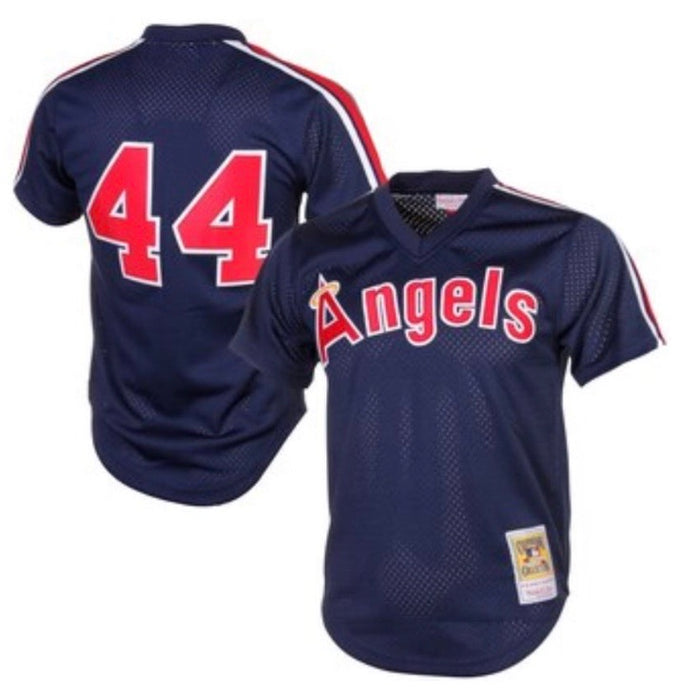 Reggie Jackson California Angels Mitchell & Ness Cooperstown Collection Navy Batting Practice Jersey