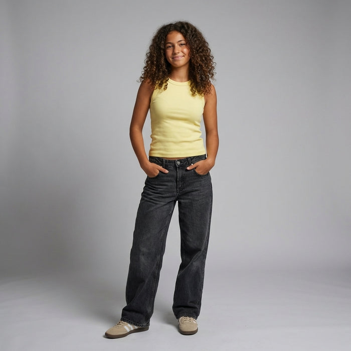 Ribbed Cotton Tank Top- Butter Yellow- BUNDLE OFFER!!