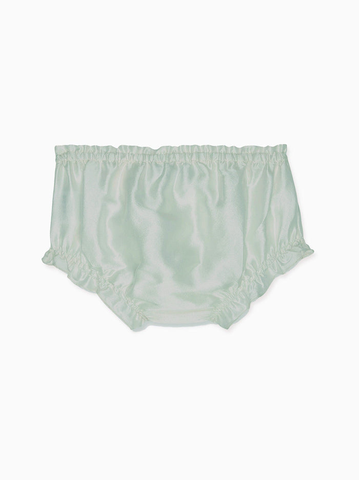 Sage Manon Silk Ceremony Baby Girl Bloomers