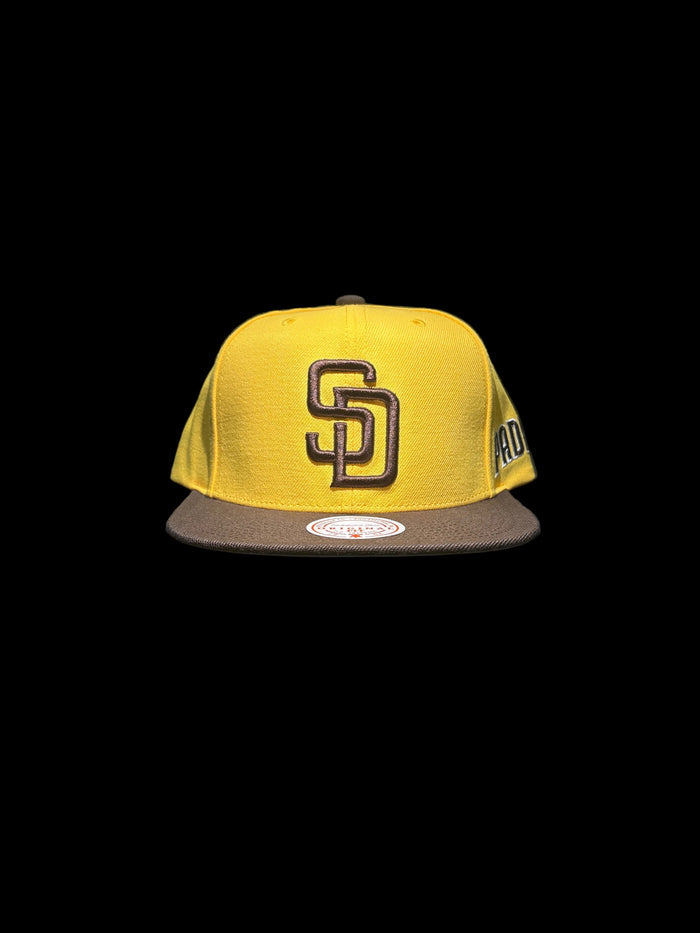 San Diego Padres Mitchell & Ness Legendary Original Fit Snapback Hat - Yellow/Brown