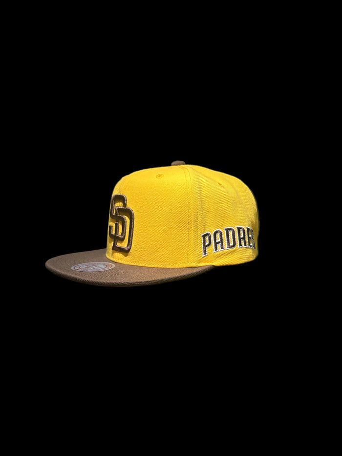 San Diego Padres Mitchell & Ness Legendary Original Fit Snapback Hat - Yellow/Brown